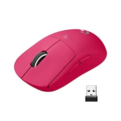 Immagine di Logitech G PRO X SUPERLIGHT Mouse Gaming Wireless, Leggero 63 g, Sensore HERO 25K, 25.600 DPI, 5 Tasti Programmabili, Lunga Autonomia, Memoria Integrata, per eSport, Compatibile con PC e Mac