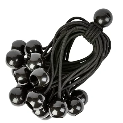 Immagine di PRETEX Corde Elastiche con Sfere Set di 25pcs x 15cm Elastici sfera universali Portapacchi Pesanti Perfette per il Campeggio Cinghie Teloni