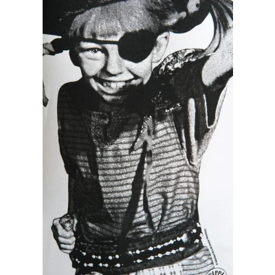 Immagine di Logoshirt Pippi Langstrumpf Pirat Tshirt con stampa, Donna, Taglia: Medium, Altweiss