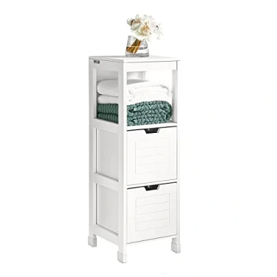 Immagine di SoBuy Mobile Bagno Colonna mobiletto salvaspazio Bianco L30*P30*A90 cm FRG127 W…