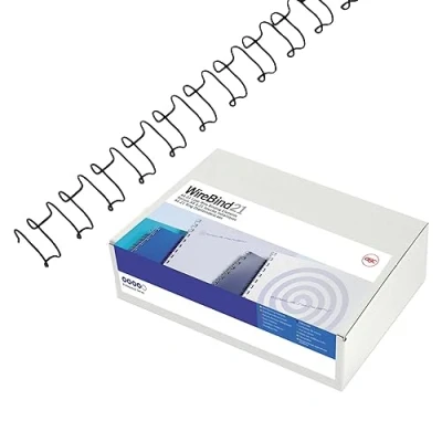 Immagine di GBC Spirali per Rilegatura MultiBind, 12 mm, 100 Fogli di Capacità, A4, Argento, Confezione da 100, IB161230