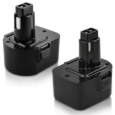 Immagine di 2 pezzi Topbatt 12V Ni MH 3,6Ah Batteria di Ricambio per Dewalt DE9071 DE9072 DE9074 DE9075 DE9037 DE9501 DW9071 DW9072 152250 27 397745 01