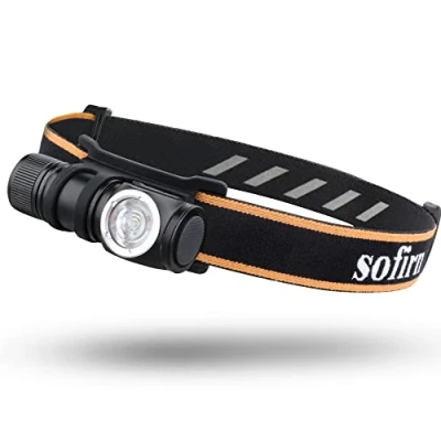 Immagine di Sofirn HS10 Mini Torcia Frontale 1100 Lumen, Lampada LED Ricaricabile Tramite con 8 Modalità, LH351D Luce 5000K Alta 90CRI per Campeggio,Pesca,Jogging