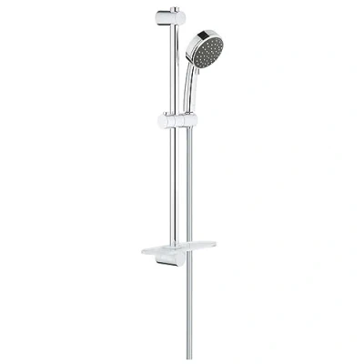 Immagine di Grohe Vitalio Comfort 100 Set asta Doccia a 2 Getti, Con vassoio per doccia, Installazione veloce, 26398000
