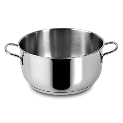 Immagine di Lagostina Every Casseruola Fonda Ø 18 cm in Acciaio Inox 18/10 con Fondo Lagoseal Plus, Esterno Satinato e Ampie Manicature, Adatta a Tutte le Fonti di Calore, Inclusa Induzione