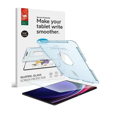 Immagine di BERSEM Vetro Temperato Pellicola Protettiva per Samsung Galaxy Tab S10 Ultra/ S9 S8 Ultra 14.6 Pollici 2024/2023/2022, Temperato, Allineamento Automatico, Tocco Setoso