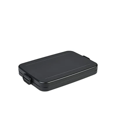 Immagine di Mepal Porta Pranzo Take A Break Piatto Sacco per il Ideale la Borsa o lo Zaino del Computer 2 Panini 4 Fette di Pane 800 ml Nordic Black