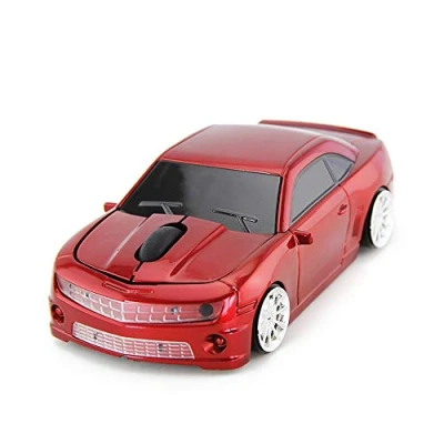 Immagine di ECOiNVA Wireless Car Mouse Computer Laptop (Red)