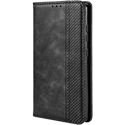 Immagine di TEYYOS Cover Custodia Folio in Pelle per Xiaomi 14T, Premium PU/TPU Portafoglio Case con Slot Schede, Flip Wallet Libro Nero