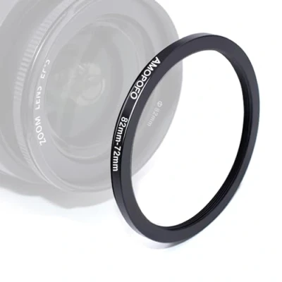 Immagine di 82mm 72mm Anelli adattatori Step down,da di Lente a Telecamera Filtro UV ND CPL,82mm to Filter Adapter