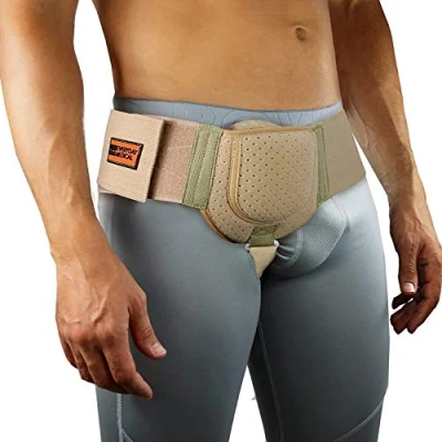 Immagine di Everyday Medical Guardia di Ernia I Cintura per Inguinale da Uomo Lato Sinistro o Destro Supporto Maschile Post Operatorio Cinturino Regolabile in Vita (BE L/XL)