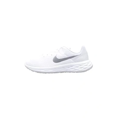 Immagine di NIKE Performance W Revolution 6 Scarpe running neutre, Donna, Taglia: 38, White/metallic silver/pure platinum Tessuto / sintetico