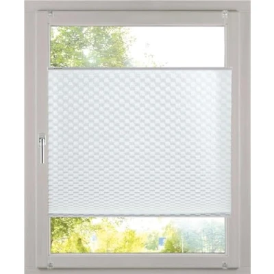 Immagine di K home Tenda plissettata Klemmfix effetto 3D, colore bianco, 65 x 130 cm