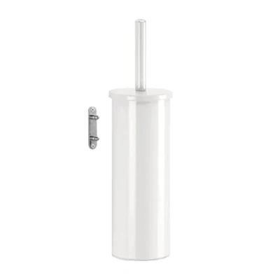 Immagine di GEDY Taipei Scopino WC da Muro in Acciaio Inox, Colore Bianco, Dimensioni 37,7 x 9,1 10 cm e Peso 0,394 kg