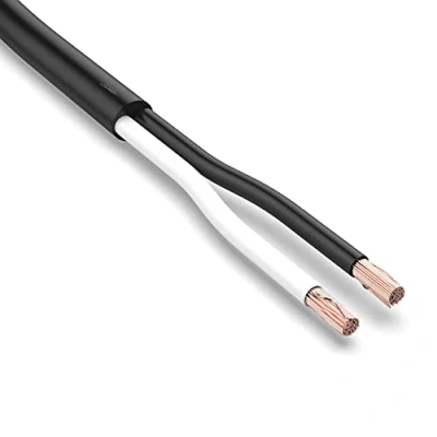 Immagine di AUPROTEC FLRYY Cavo elettrico per auto, 5 m, 2 x 1,0 mm², colore: Nero/Bianco