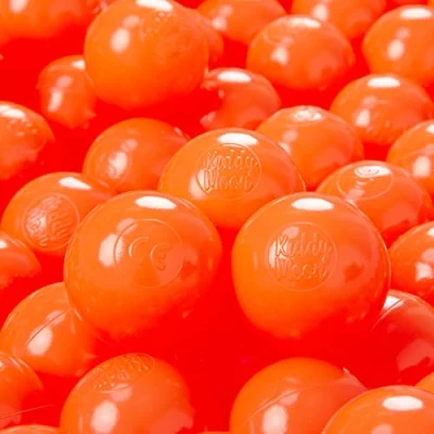 Immagine di KiddyMoon 100 ∅ 6CM Palline Morbide Colorate per Piscina Bambini Fatto in EU, Arancione