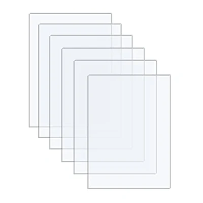 Immagine di Langaelex 6 Lastre Plexiglass 13x18cm (Spessore 1mm) Metacrilato Trasparente per Cornice Foto, Visualizzazione di Progetti, Pittura