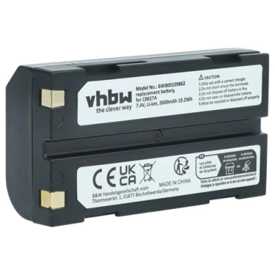 Immagine di vhbw ioni di litio Batteria 2600mAh (7.4V) compatibile con Trimble R8 sostituisce D Li1, C8872A.