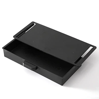Immagine di Cassetto autoadesivo sotto scrivania, cassetti organizer mini per ufficio, cassettiera nascosta