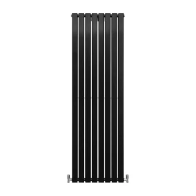 Immagine di Radiatori Termosifoni in Acciaio Calorifero a Doppio Strato Pannelli Piatti Riscaldamento Centralizzato Colonna Termosifone Orizzontale Radiatore Parete Nero Opaco 180 x 56 cm