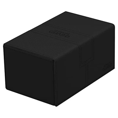 Immagine di Ultimate Guard UGD011234 Twin Flip`n`Tray 160+ XenoSkin Monocolor Nero scatola per carte di credito