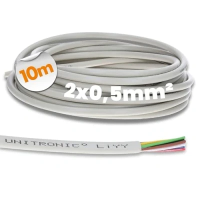 Immagine di 10 metri Lapp 0028502 LiYY cavo dati 2 fili I prolunga LED segnale di controllo 2x0,5 mm²