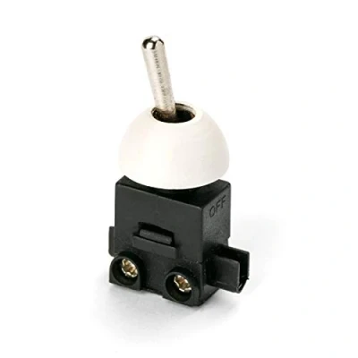 Immagine di Interruttore A levetta On/Off 250 V luci 1 poli 2 (1) LS oro argento antico lampade da tavolo parete, Bianco