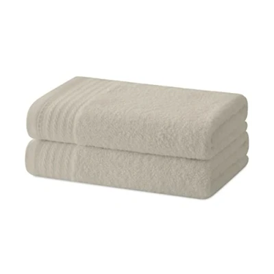 Immagine di Degrees home Set di 2 Asciugamani bidet da bagno piccoli 100% cotone 480 g/m² Dimensioni 30 x 50 cm, beige