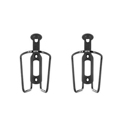 Immagine di ZEFAL Pack Alu Plast 124 Confezione da Due Portaborraccia Porta Borraccia Bici In Alluminio Per Tutti i Tipi di Biciclette Leggero e Resistente Nero