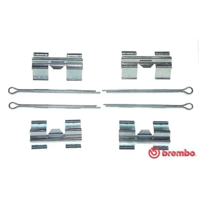 Immagine di BREMBO A 02 257 Kit accessori, Pastiglia freno LAND ROVER: Defender SUV, SUV Cabrio, Range Rover 1, IVECO: DAILY 2 Pritsche/Fahrgestell