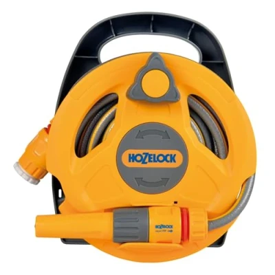 Immagine di Hozelock Click &amp; Go 2427 0000 10 m 1 pz. Giallo, Grigio Avvolgitubo