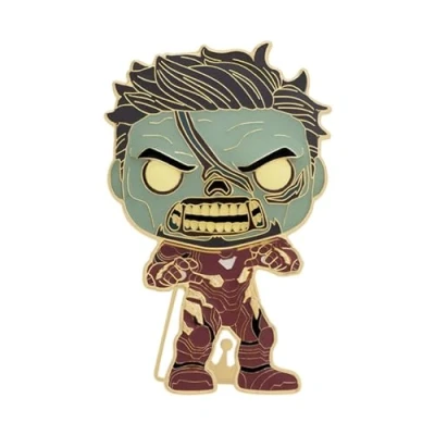 Immagine di Funko Pop! Large Enamel Pin MARVEL: Marvel Iron Man What If ZOMBIE TONY STARK Spille Smaltate Spilla da Collezione Carina per gli Zaini &amp; Borse Idea Regalo