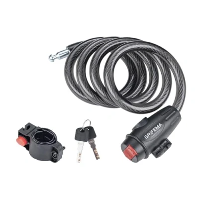 Immagine di GRIFEMA GA1204 12 Lucchetto per bicicletta con 2 chiavi, nero