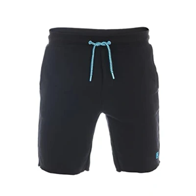 Immagine di riverso RIVMax Pantaloncini corti da uomo, in cotone, colore nero, rosso, blu, grigio, rosa, verde, S, M, L, XL, 2XL, 3XL, 4XL, 5XL, Nero turchese, M