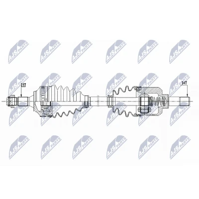 Immagine di NTY NPW CT 075 Albero motore / Semiasse Assale anteriore Sx CITROËN: Berlingo First I, Xsara Hatchback