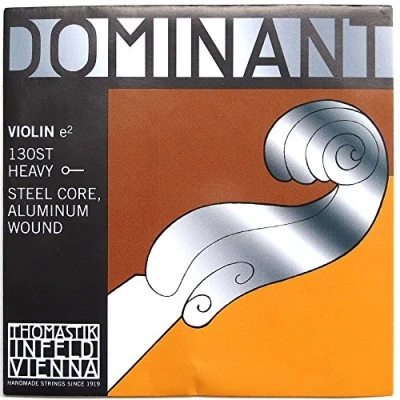 Immagine di Thomastik corda per 4/4 violino Dominant Mi nucleo in acciaio, rivest. alluminio, forte, pallino