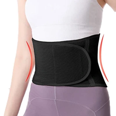 Immagine di USUN Supporto per La Vita Fascia Lombare Tenersi al Caldo in Inverno Cintura di Sostegno Protezione Addominale e Elastico con Chiusura Velcro