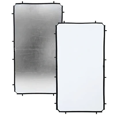 Immagine di Manfrotto Tessuto per skylite fabric piccolo argento/bianco 1,1X2m