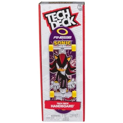 Immagine di Tech Deck, Finesse X Sonic The Hedgehog Handboard; Mini Skateboard Autentici, Giocattoli per Bambini e Bambine da 6 Anni in su (da Usare Solo con Le Mani)