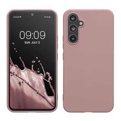 Immagine di kwmobile Custodia Compatibile con Samsung Galaxy A54 5G Cover Back Case per Smartphone in Silicone TPU Protezione Gommata lilla color carne
