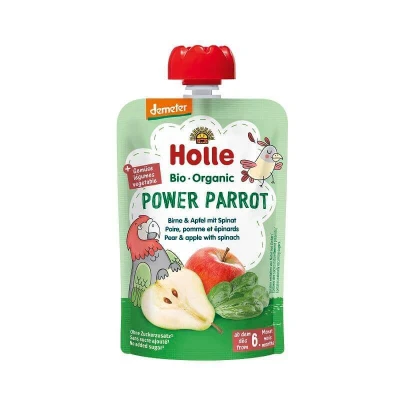 Immagine di Smoothie power pappagallo pera e spinaci Bio 6m+ 100 g (Pera Spinaci)