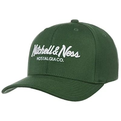 Immagine di Mitchell &amp; Ness Classic Red Pinscript Snapback, Darkgreen