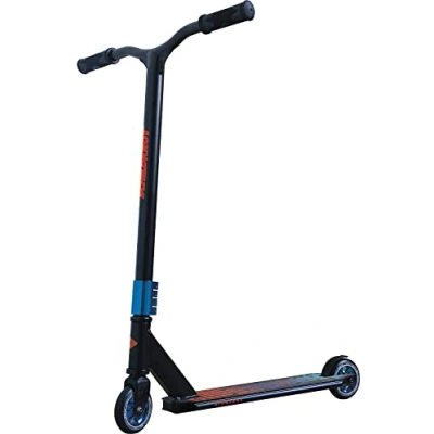 Immagine di Schildkröt Stunt Kickless, Disegno: Sunset, Scooter Eccellente con Compressione HIC e Bordo in Alluminio, Ruote PU da 100 mm, per Acrobazie Salti Ambiziosi, 510431