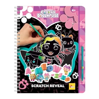 Immagine di Gabby&#039;s dollhouse sketchbook a meow zing scratch reveal in display 12