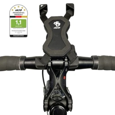 Immagine di NC 17 Connect Supporto universale per smartphone e cellulare, bicicletta, moto, iPhone, Galaxy, navigatore colore: Nero