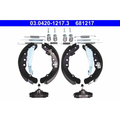 Immagine di ATE Original Kit 03.0420 1217.3 Ganasce Freno 230 40 con cilindretto freno, accessori AUDI: 100 C3 Sedan, VOLKSWAGEN: Caddy 1 Pickup