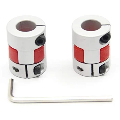 Immagine di Befenybay 2 pezzi da 10 mm a in alluminio prugna tubo flessibile diametro 20 lunghezza 25 connettore accoppiatore per stampante 3D CNC macchina e servo motore gradini
