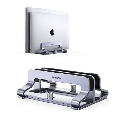 Immagine di UGREEN Supporto Verticale per Laptop Regolabile 2 Slot, PC Portabile in Salvaspazio Compatibile con MacBook, notebook, iPad,