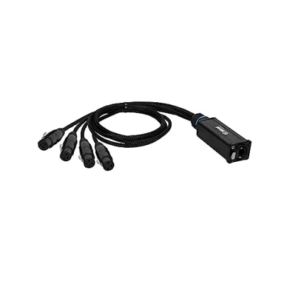 Immagine di Adam Hall Cables 4 Star CATBOX XF3 Audio &amp; DMX Adattatore 3 Poli XLR Female x Cat.6a