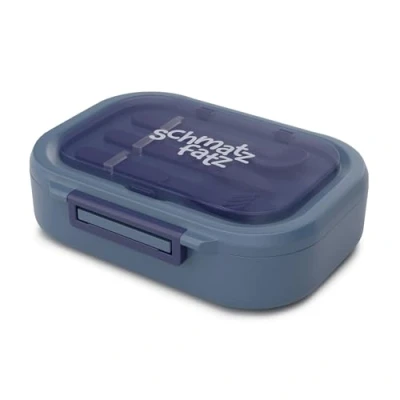 Immagine di Klarstein Schmatzfatz Portapranzo Ermetico, Senza BPA, 3 Scomparti, Con Posate, Lavabile In Lavastoviglie, Contenitore Per Il Pranzo Tritan, Lunch Box Lavoro &amp; Viaggi, Verde Muschio